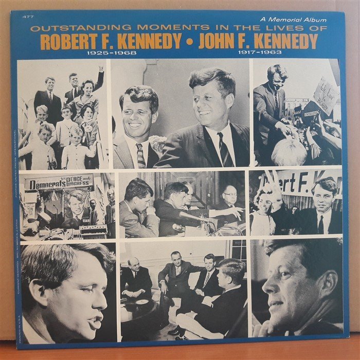 OUTSTANDING MOMENTS IN THE LIVES OF ROBERT F. KENNEDY & JOHN F. KENNEDY - LP 2.EL PLAK