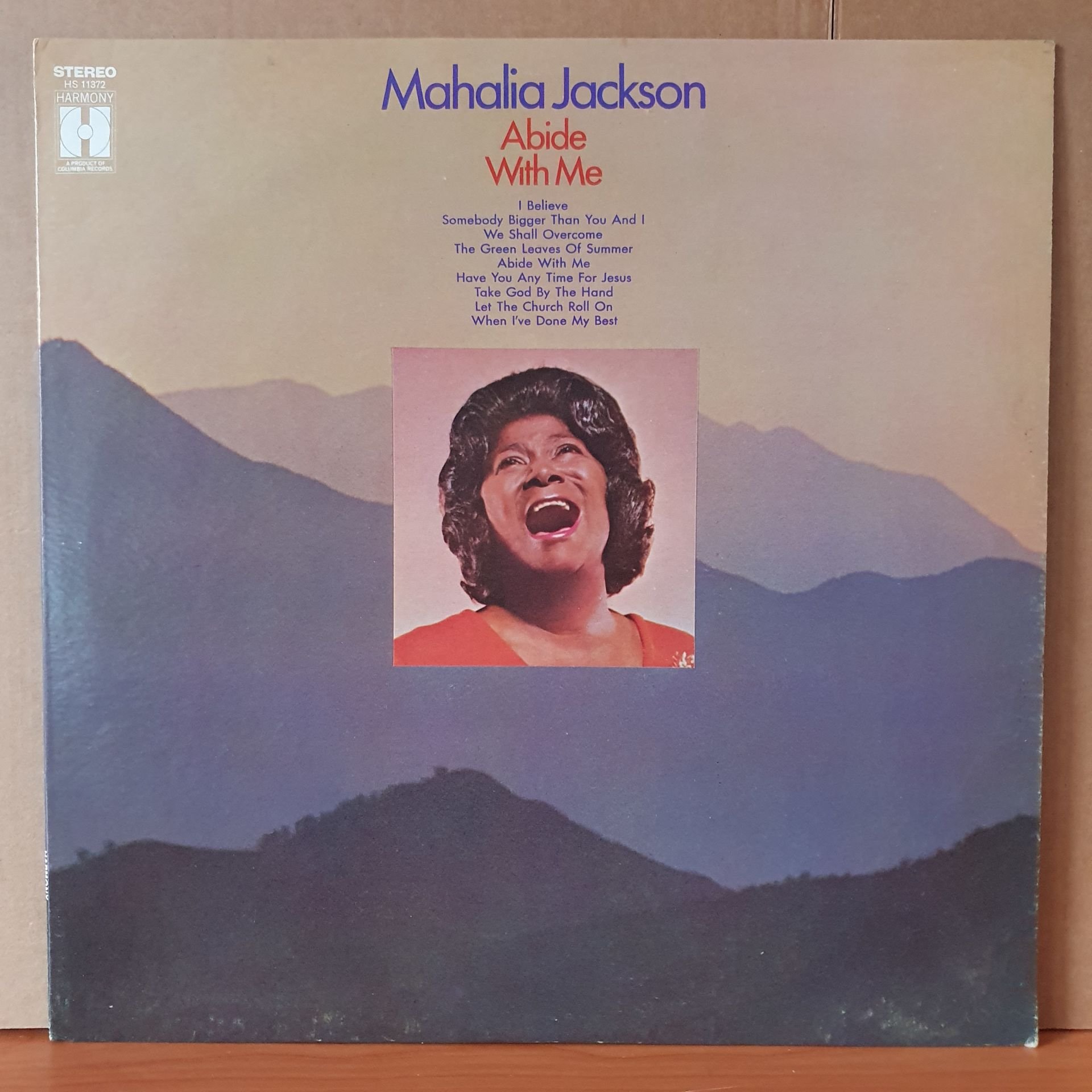 MAHALIA JACKSON - ABIDE WITH ME (1969) - LP 2.EL PLAK