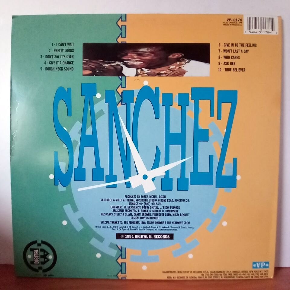 SANCHEZ – I CAN'T WAIT (1991) - LP 2.EL PLAK