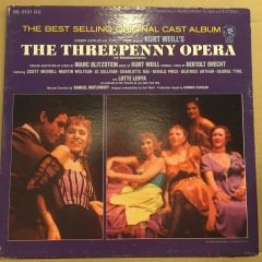 KURT WEILL'S THE THREEPENNY OPERA, LOTTE LENYA (1954) REISSUE 2.EL PLAK