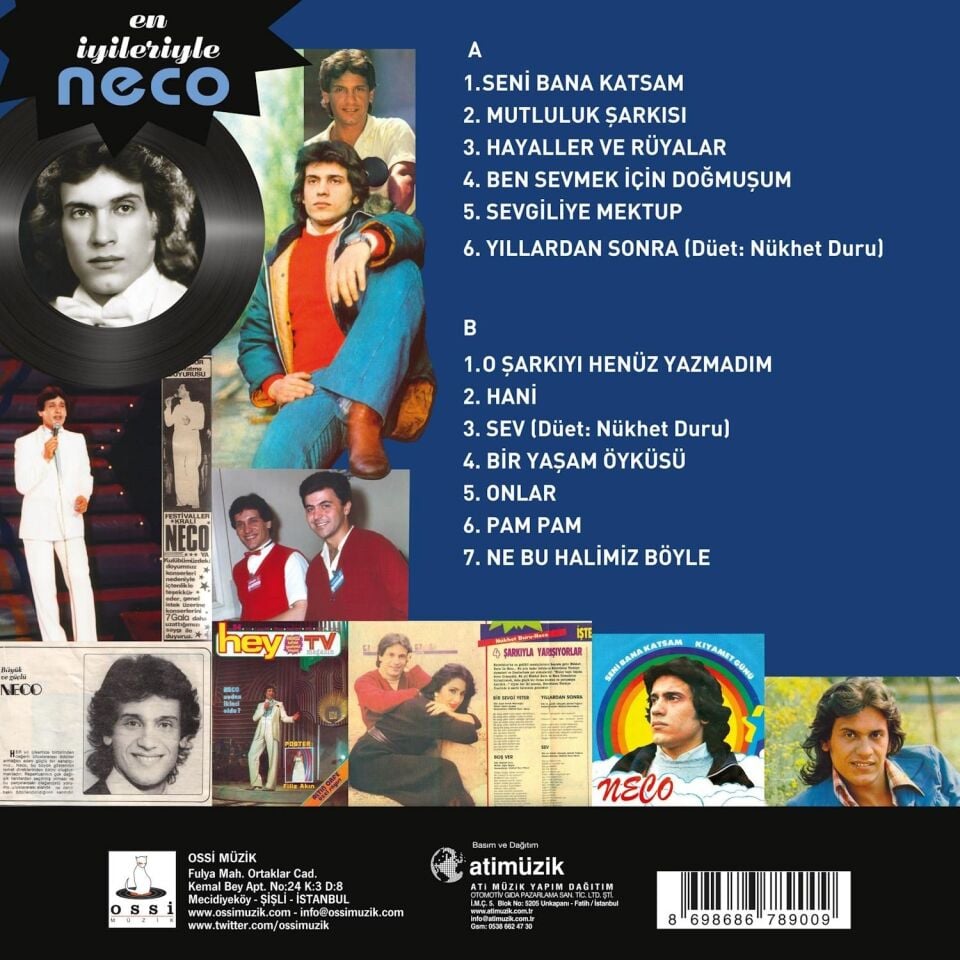 NECO - EN İYİLERİYLE (2005) - LP SENİ BANA KATSAM (MASUMİYET MÜZESİ) 2026 BASIM SIFIR PLAK