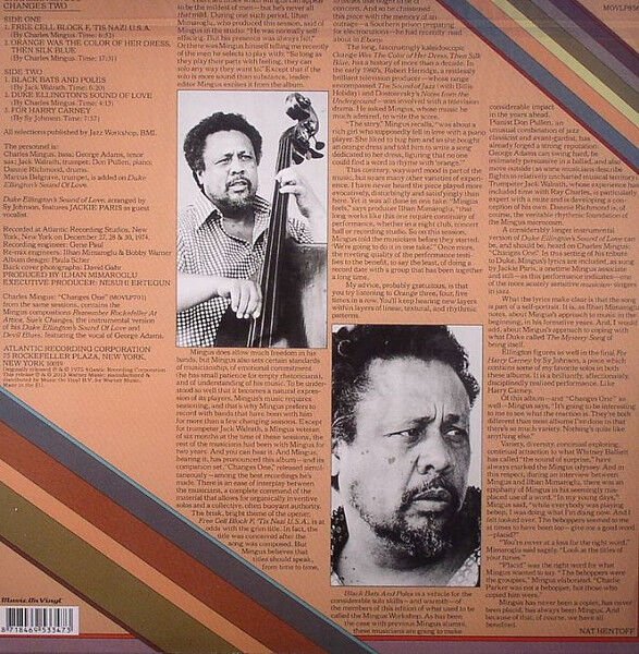 CHARLES MINGUS – CHANGES TWO. (1975) - LP 2013 REMASTERED REISSUE 180GR SIFIR PLAK