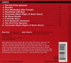 STAN GETZ & JOAO GILBERTO FEAT. ANTONIO CARLOS JOBIM - GETZ/GILBERTO (1963) - CD SIFIR (Reissued 2005)
