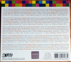 MUHTEŞEM 100 KLASİK / KLASİK MÜZİĞİN 50 UNUTULMAZ BESTECİSİ /MOZARRT, BACH, CHOPIN, SHUBERT, HANDEL, VERDI, ROSSINI, BRAHMS (2011) ARTIST MUSIC 5CD SIFIR
