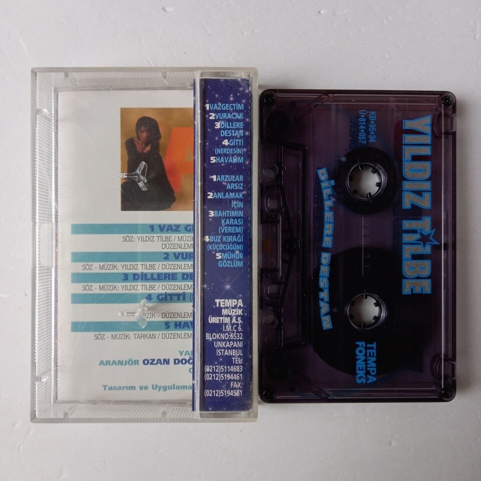 YILDIZ TİLBE - DİLLERE DESTAN (1995) - KASET 2.EL
