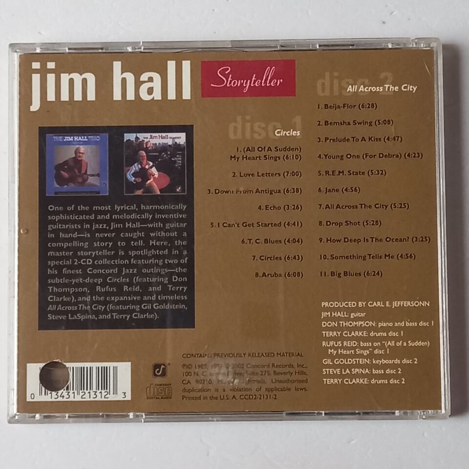 JIM HALL – STORYTELLER (2002) - 2CD 2.EL
