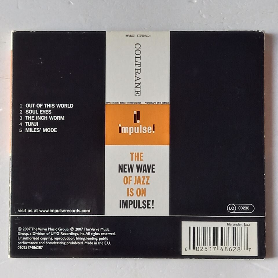 THE JOHN COLTRANE QUARTET – COLTRANE (1962) - CD DIGIPAK 2007 REISSUE 2.EL