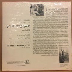 RIMSKY KORSAKOV SCHEHERAZADE THOMAS BEECHAMİ ROYAL PHIL.ORC. DÖNEM BASKISI SIFIR PLAK