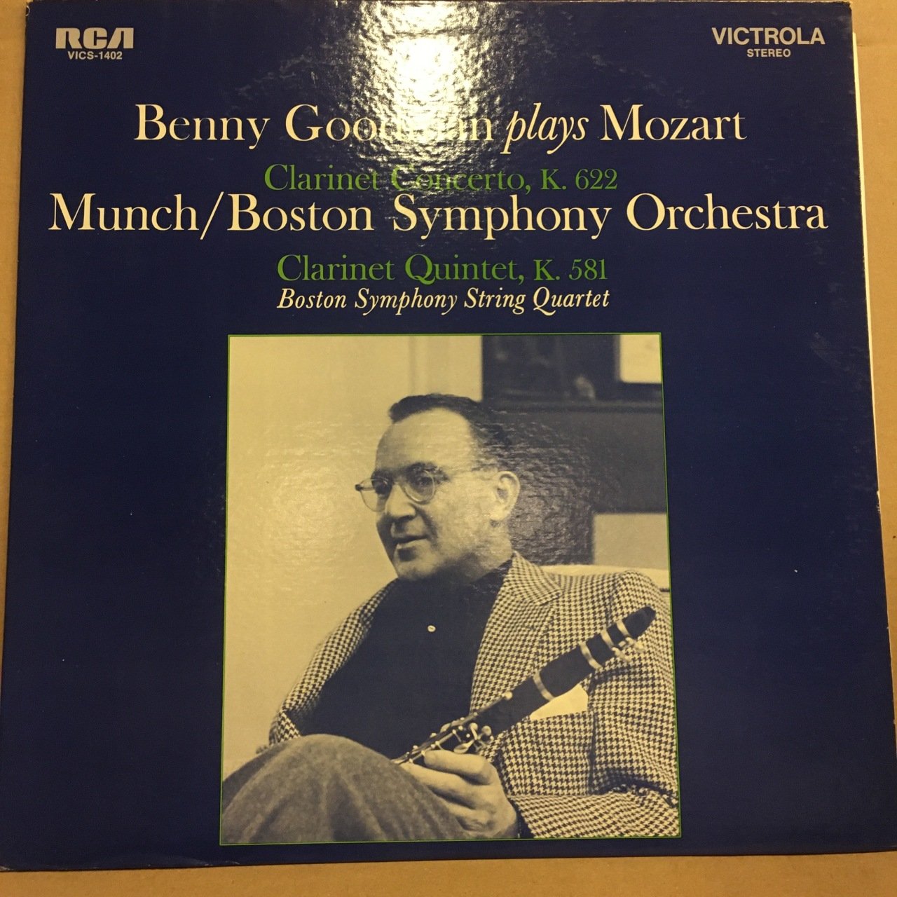 BENNY GOODMAN PLAYS MOZART, CLARINET CONCERTO / MUNCH CLARINET QUINTET (1957) 1968 2.EL PLAK