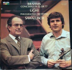 BRAHMS VIOLIN CONCERTO UTO UGHI, PHILHARMONIA ORCHESTRA, WOLFGANG SAWALLISCH - LP 2.EL