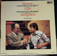 BRAHMS VIOLIN CONCERTO UTO UGHI, PHILHARMONIA ORCHESTRA, WOLFGANG SAWALLISCH - LP 2.EL