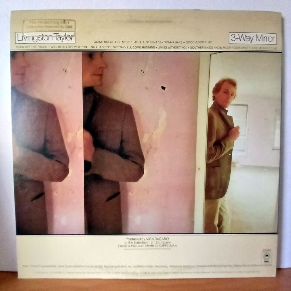 LIVINGSTON TAYLOR – 3-WAY MIRROR (1978) - LP 2.EL PLAK