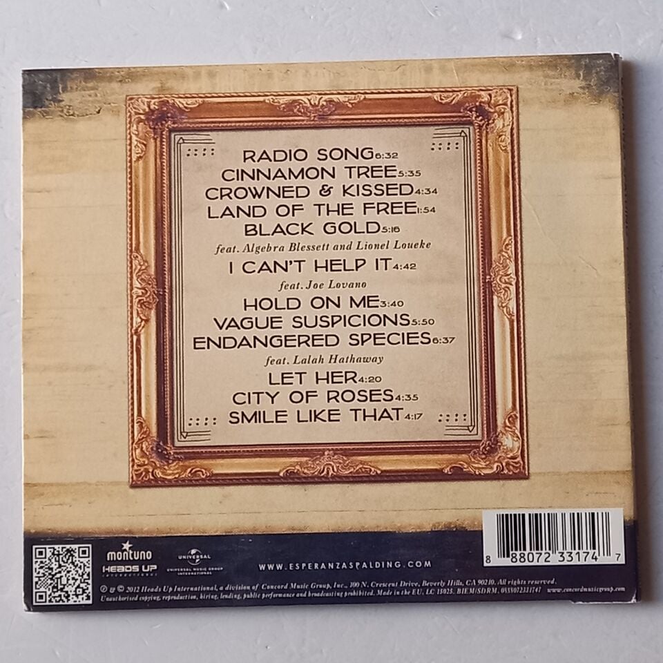 ESPERANZA SPALDING – RADIO MUSIC SOCIETY (2012) - CD DIGIPAK 2.EL