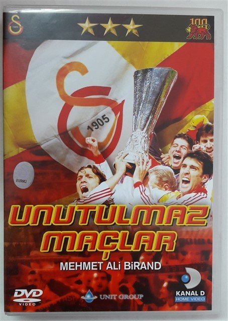 UNUTULMAZ MAÇLAR GALATASARAY - MEHMET ALİ BİRAND - DVD 2.EL