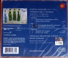 GUSTAV MAHLER: SYMPHONY NO. 5 / TONYHALLE ORCHESTRA ZURICH, DAVID ZINMAN (2013) RCA RED SEAL CD SIFIR