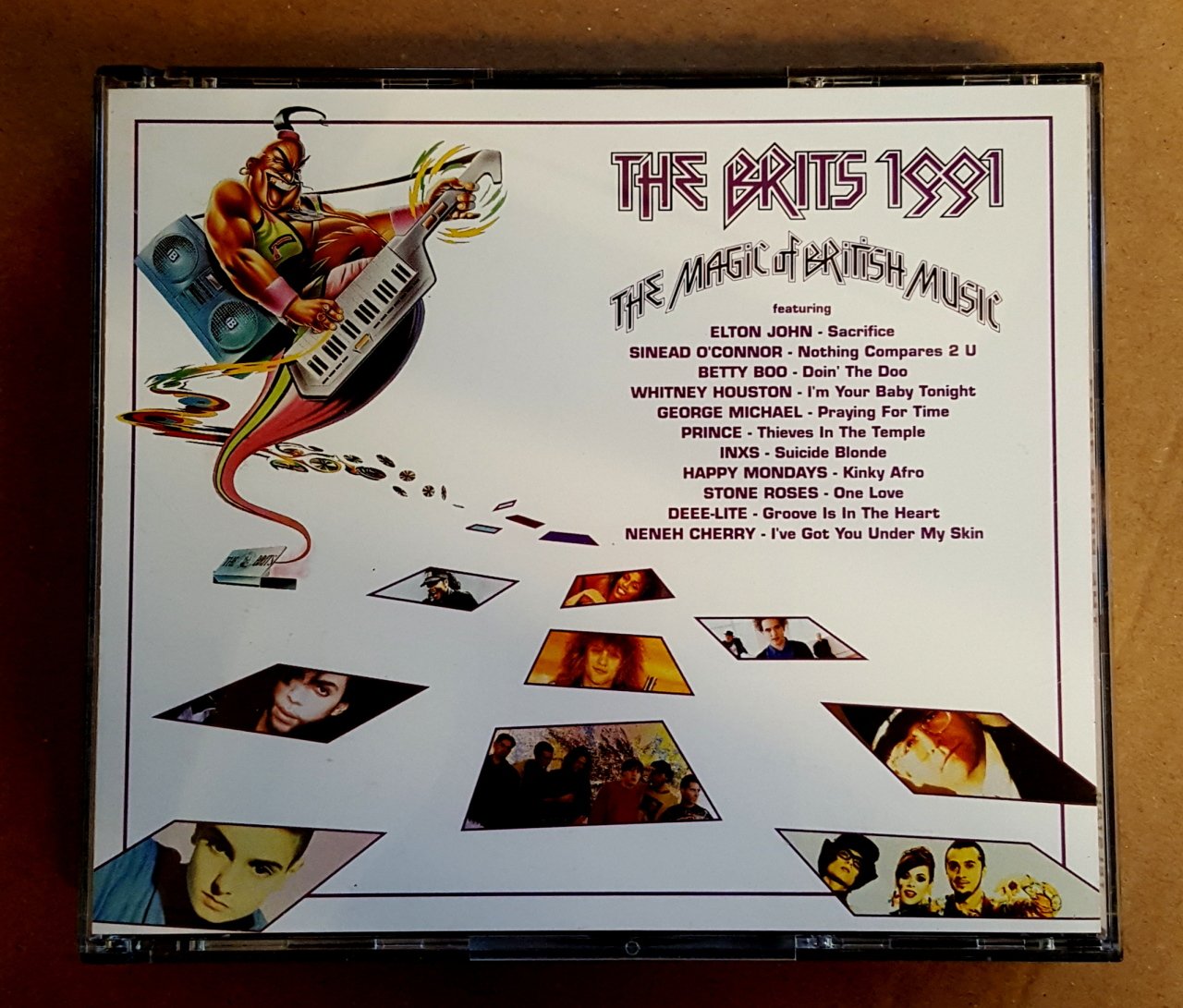 THE BRITS 1991 - MAGIC OF BRITISH MUSIC - 2CD ELTON JOHN GEORGE MICHAEL STONE ROSES TALK TALK 2.EL