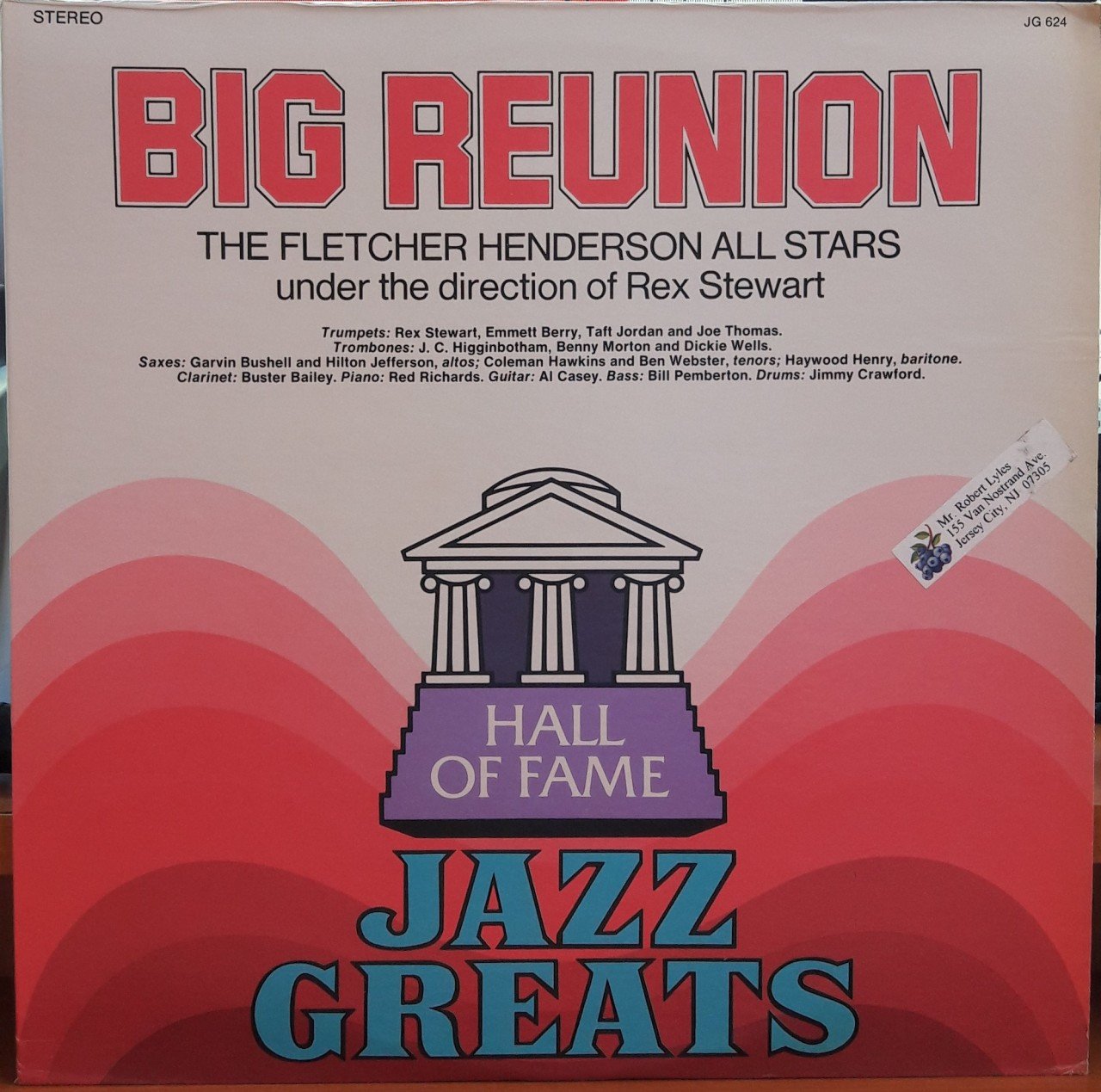 BIG REUNION THE FLETCHER HENDERSON ALL STARS HALL OF FAME JAZZ GREATS - PLAK 2.EL