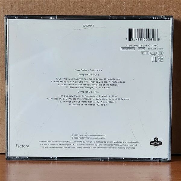 NEW ORDER – SUBSTANCE (1992) - 2CD 2.EL