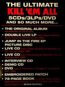 METALLICA - KILL 'EM ALL (1983) (4XLP+5XCD+DVD BOXSET) 2016 SIFIR