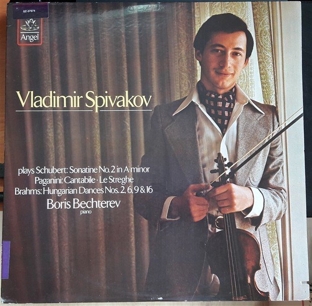 VLADIMIR SPIVAKOV SCHUBERT: SONATINE, PAGANINI: CANTABILE, BRAHMS: HUNGARIAN DANCES - LP 2.EL