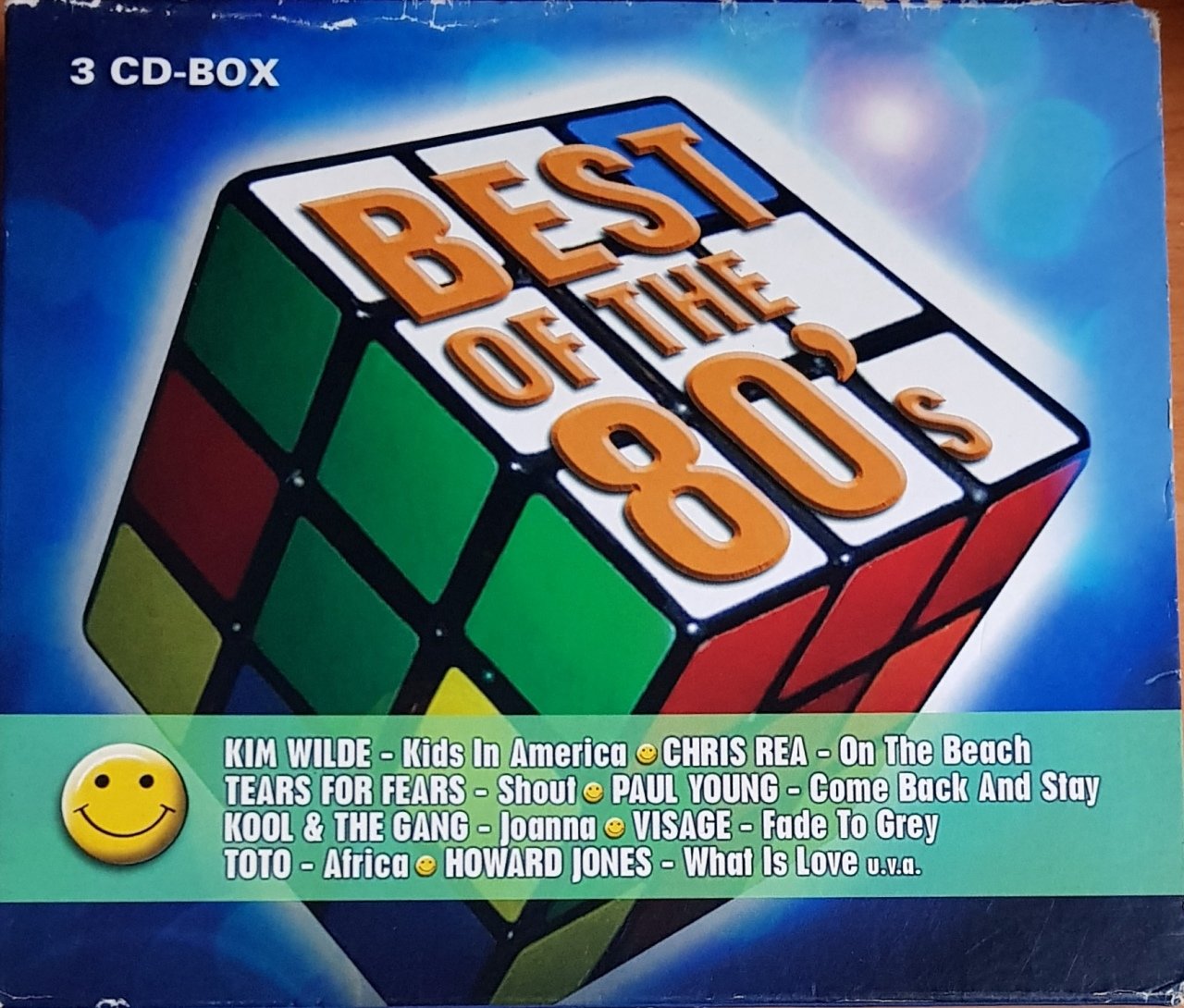 BEST OF THE 80'S / KIM WILDE, CHRIS REA, PAUL YOUNG, TEARS FOR FEARS, VISAGE, TOTO (2004) 3CD 2.EL