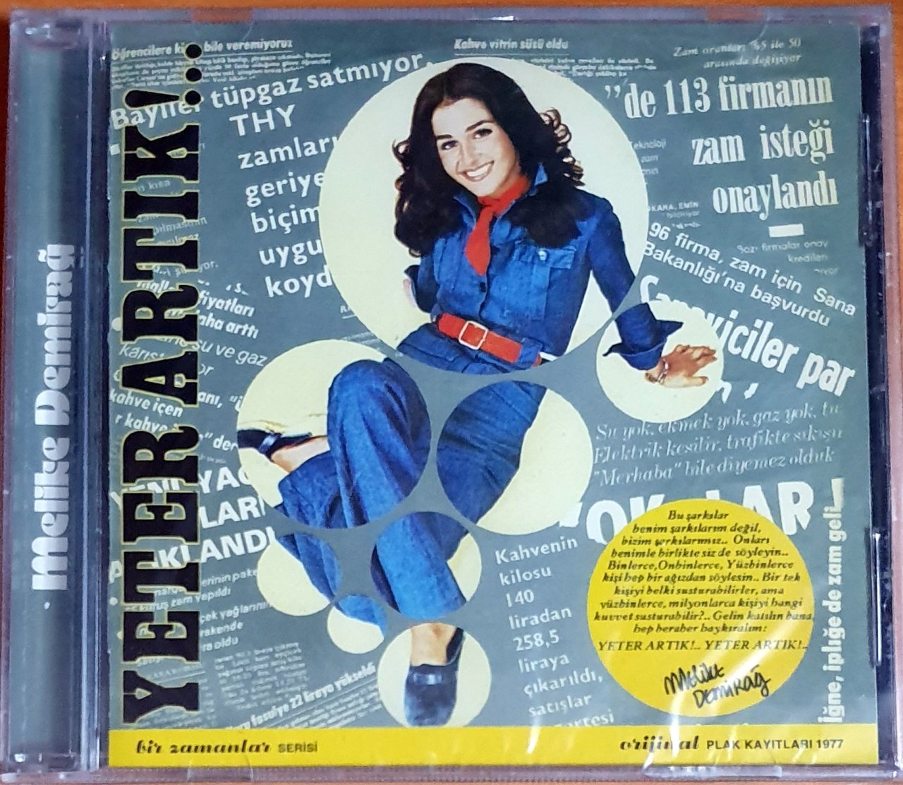 MELİKE DEMİRAĞ - YETER ARTIK (2015) - CD OSSİ MÜZİK SIFIR