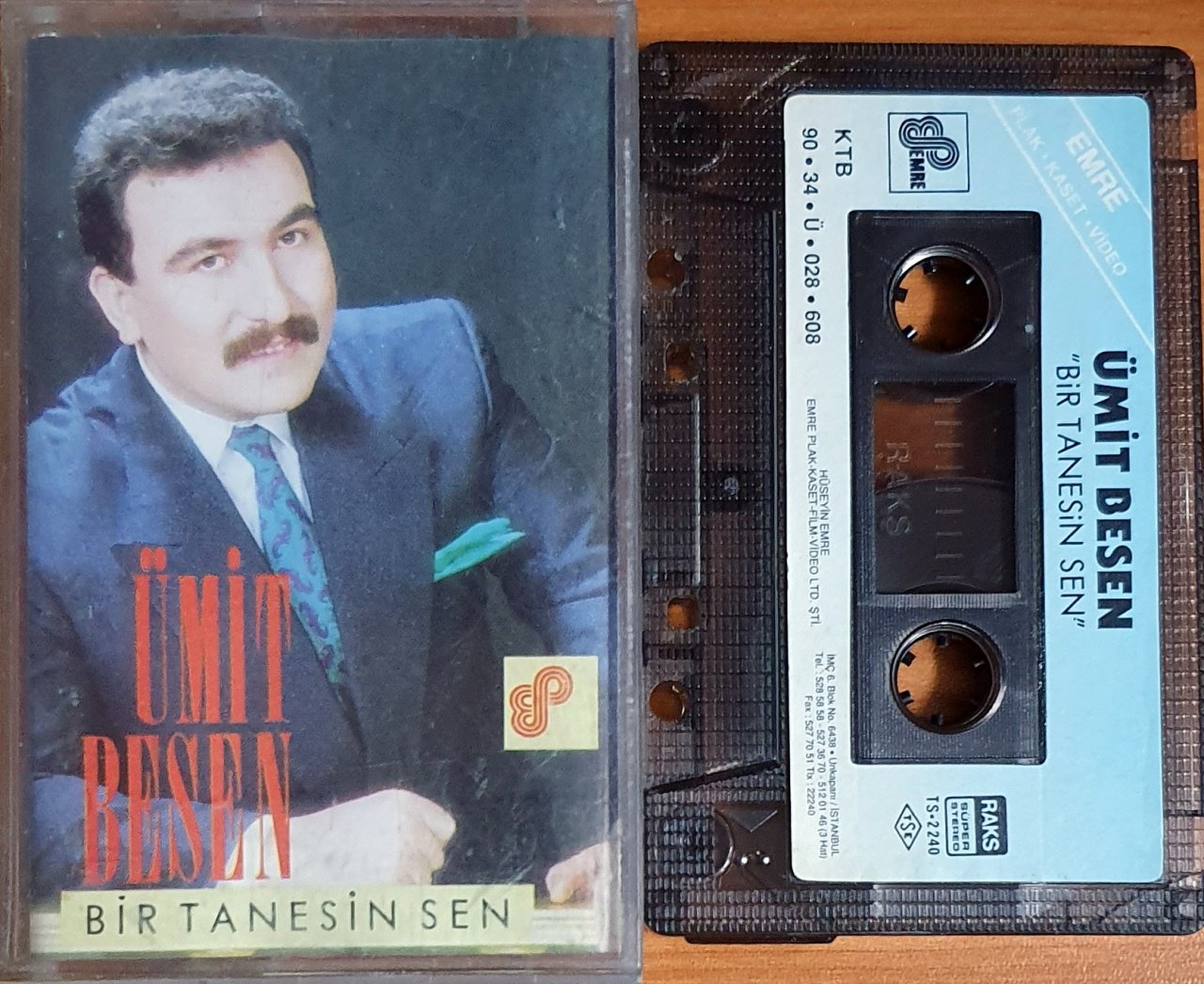 ÜMİT BESEN - BİR TANESİN SEN (1990) - KASET EMRE 2.EL