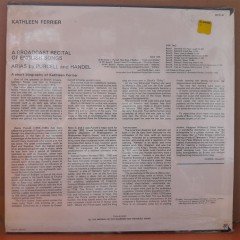 KATHLEEN FERRIER - GREAT SINGERS SERIES (1968) - LP DÖNEM BASKISI SIFIR PLAK