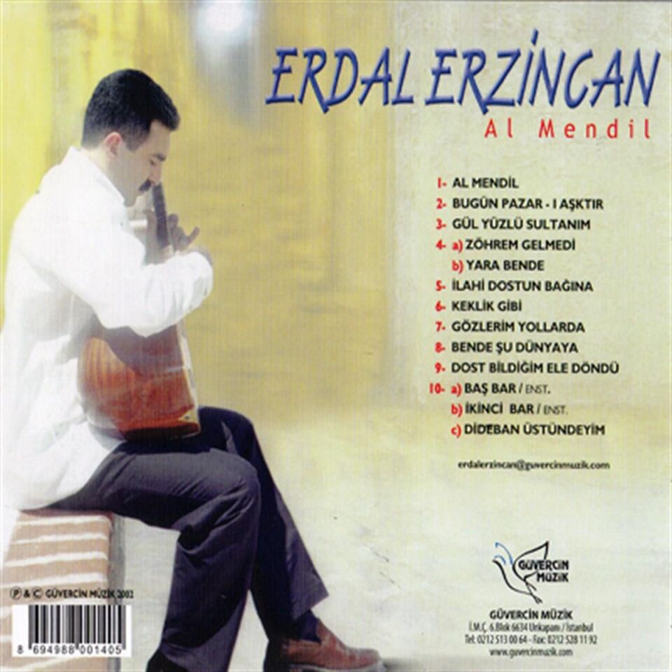 ERDAL ERZİNCAN - AL MENDİL (2002) - CD YENİ BASIM / JEWEL CASE AMBALAJINDA SIFIR