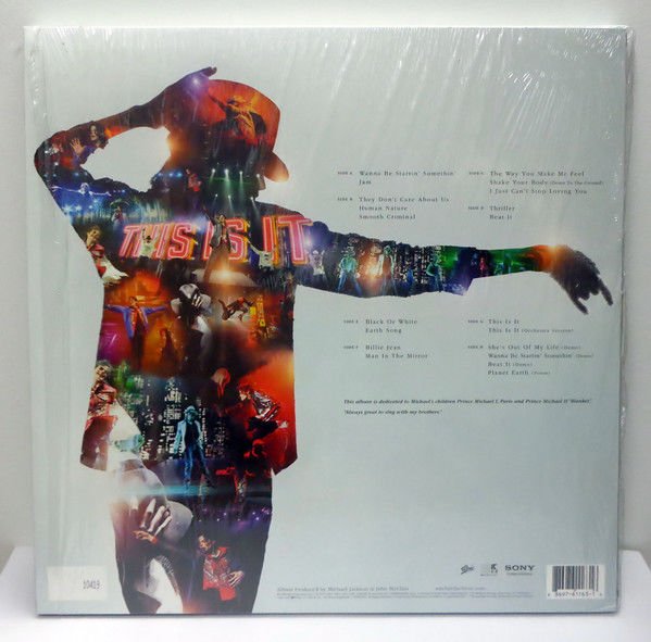 MICHAEL JACKSON - THIS IS IT (2009) - 4LP COMPILATION LIMITED EDITION BOX SIFIR PLAK