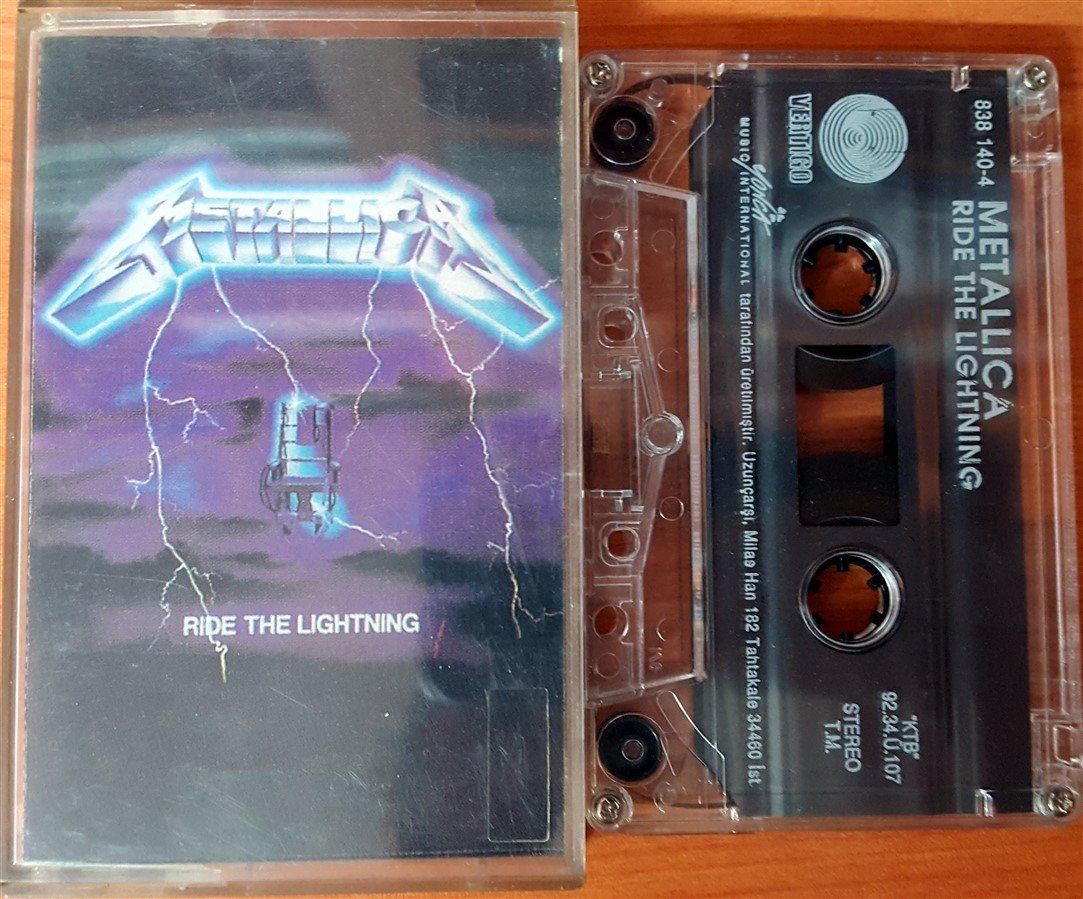 METALLICA - RIDE THE LIGHTNING (1992) YONCA CASSETTE MADE IN TURKEY ''USED''