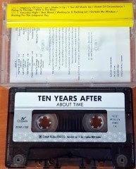 TEN YEARS AFTER - ABOUT TIME (1989) TOPKAPI CASSETTE MADE IN TURKEY ''USED'' PAPER LABEL