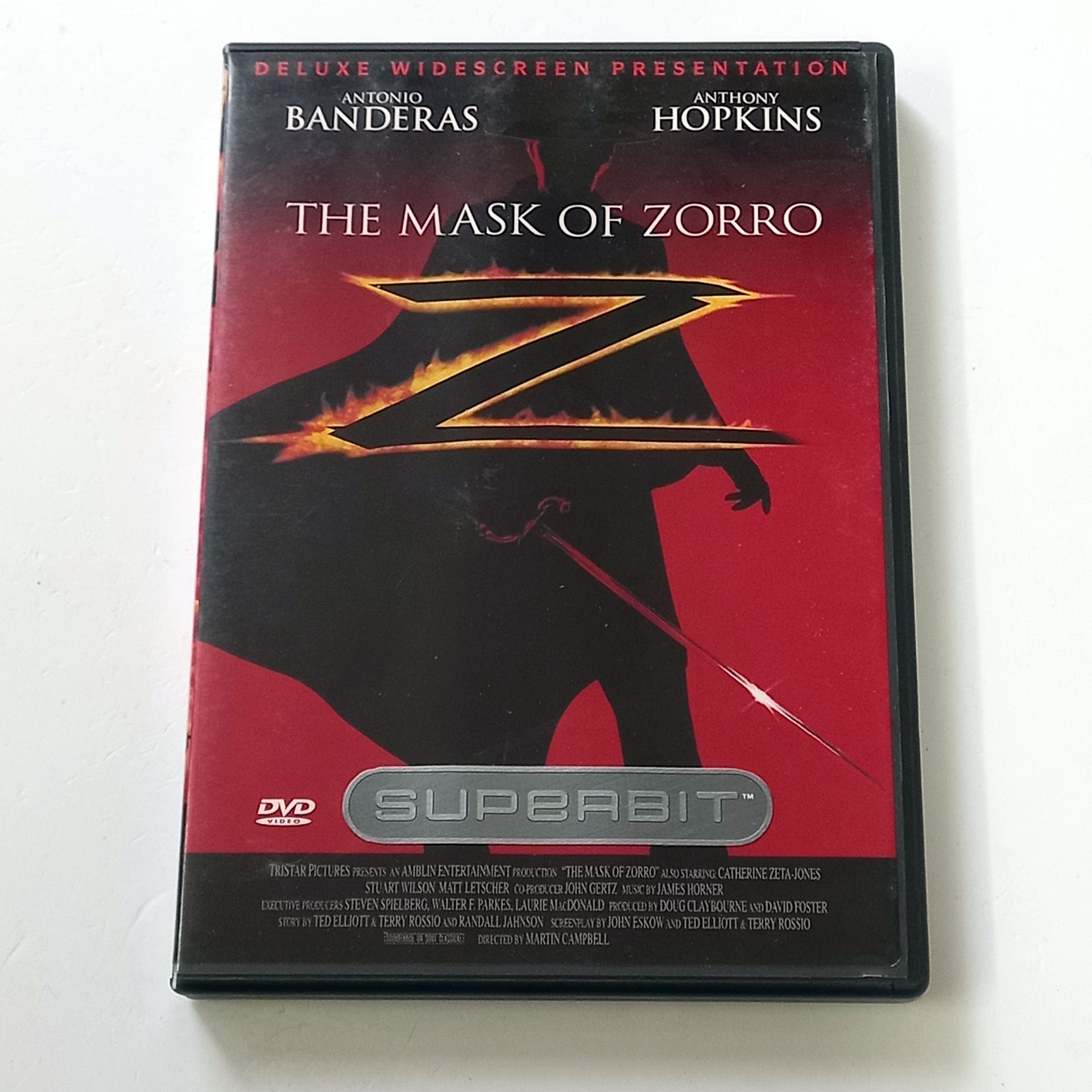 THE MASK OF ZORRO - ANTONIO BANDERAS, ANTHONY HOPKINS - YÖN.: MARTIN CAMPBELL - 2 X DVD SUPERBIT COLLECTION 2.EL 1. BÖLGE TR ALTYAZI YOKTUR