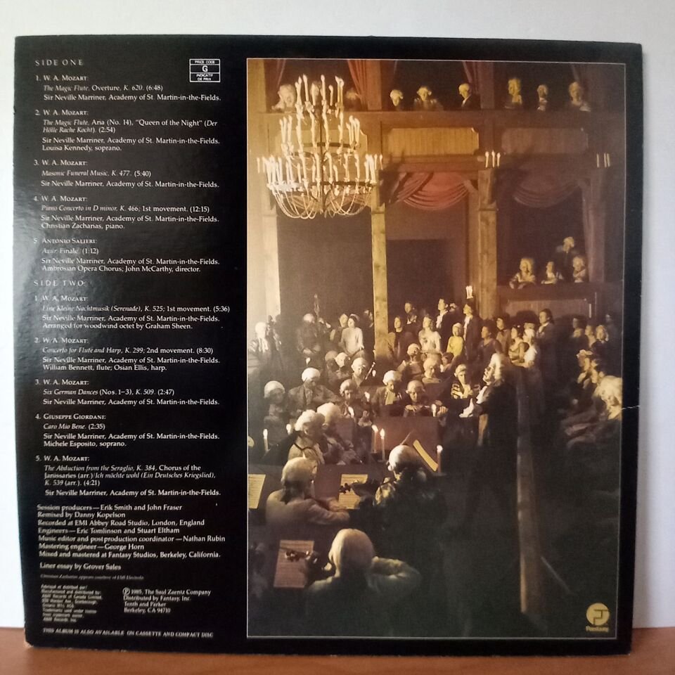 AMADEUS (MORE MUSIC FROM THE ORIGINAL SOUNDTRACK OF THE FILM) / SIR NEVILLE MARRINER, ACADEMY OF ST. MARTIN-IN-THE-FIELDS (1985) - LP 2.EL PLAK