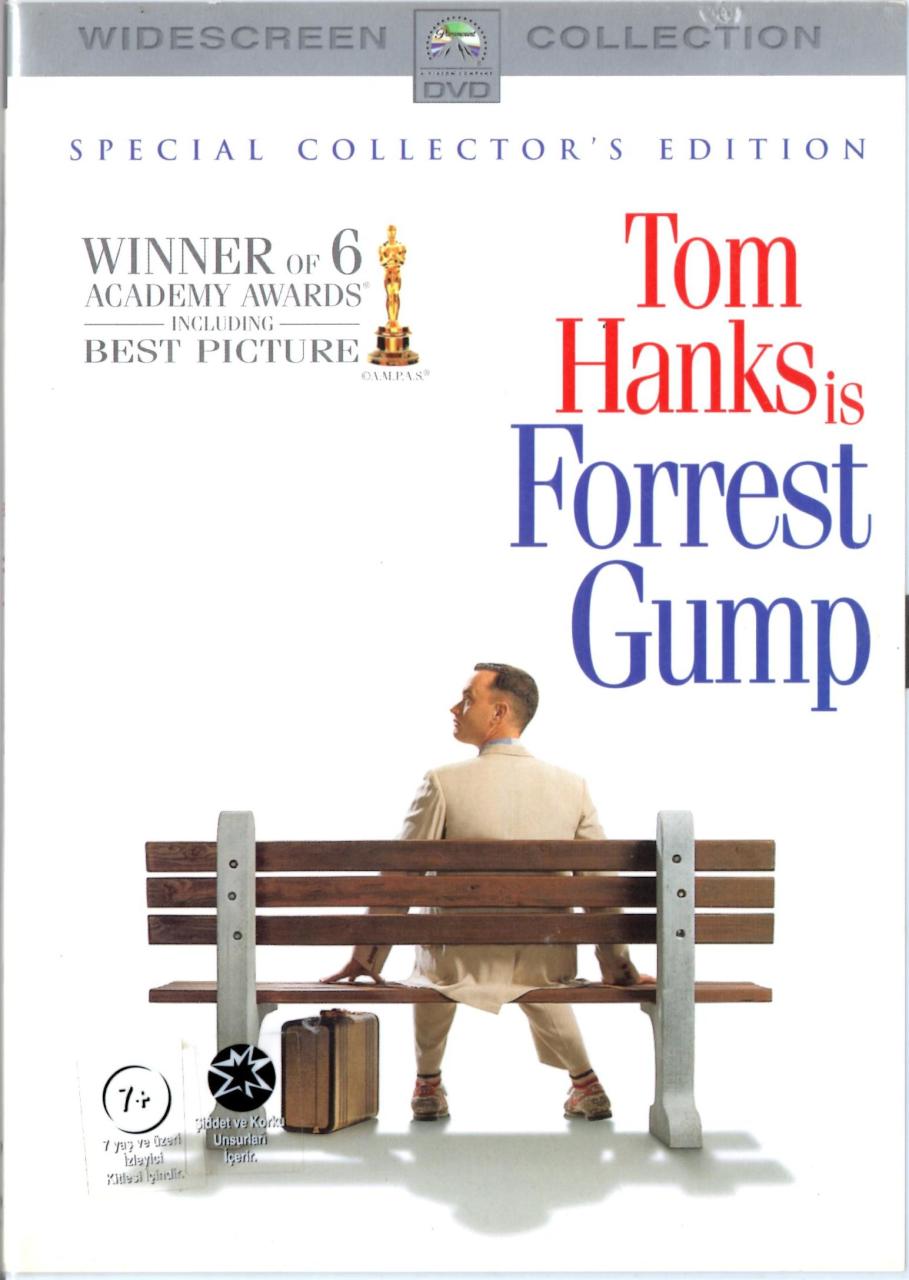 FORREST GUMP - TOM HANKS - ROBIN WRIGHT - GARY SINISE - ROBERT ZEMECKIS - 2DVD 2.EL