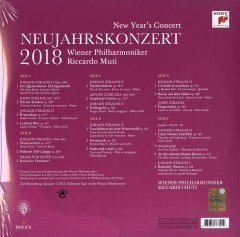 NEW YEAR'S CONCERT 2018 VIENNA PHILHARMONIC RICCARDO MUTI  3LP SIFIR