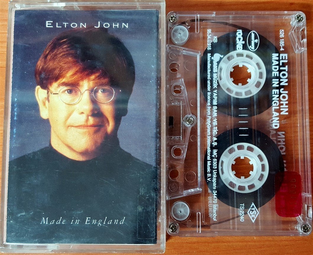 ELTON JOHN - MADE IN ENGLAND (1995) RAKS CASSETTE MADE IN TURKEY ''USED''