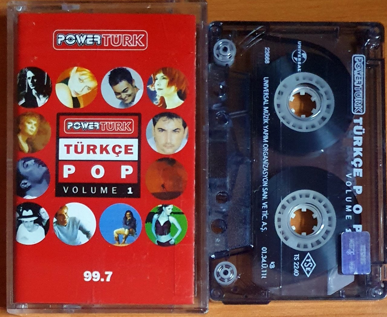 POWER TÜRK 99.7 / TÜRKÇE POP VOLUME 1 / TEOMAN, AJDA PEKKAN, İZEL, SEZEN AKSU, VEGA, RAFET EL ROMAN, SONER ARICA (2001) - KASET 2.EL