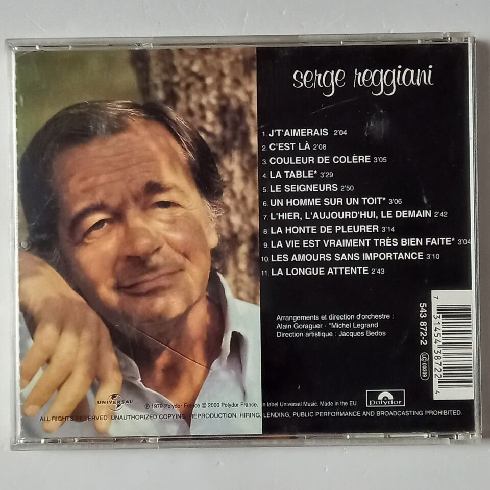 SERGE REGGIANI – SERGE REGGIANI (1979) - CD 2000 REISSUE 2.EL