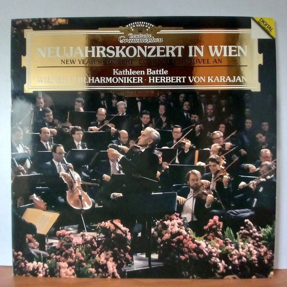NEUJAHRSKONZERT IN WIEN / KATHLEEN BATTLE, WIENER PHILHARMONIKER, HERBERT VON KARAJAN (1987) - LP 2.EL PLAK