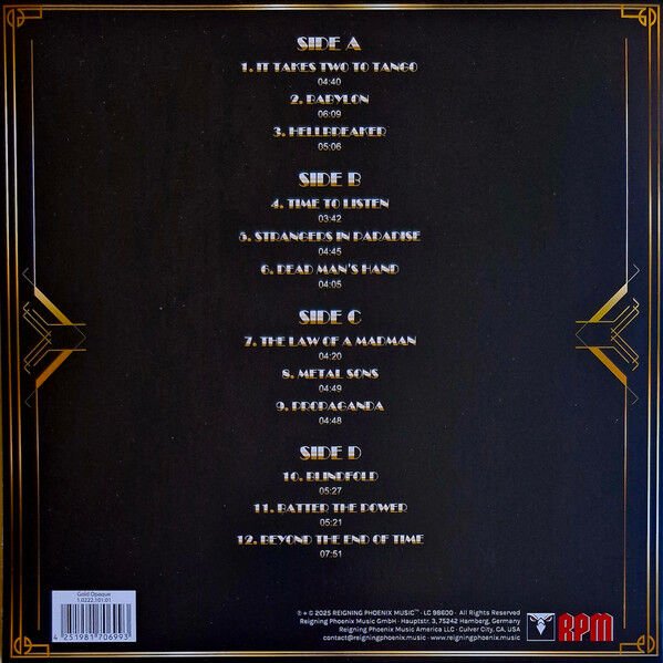 DIRKSCHNEIDER & THE OLD GANG - BABYLON (2025) - 2LP GOLD OPAQUE COLOURED SIFIR PLAK