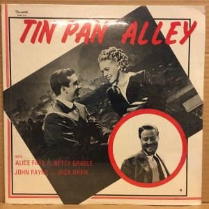 TIN PAN ALLEY - SOUNDTRACK ALICE FAYE BETTY GRABLE (1978) - LP CUT OUT  DÖNEM BASKI SIFIR PLAK