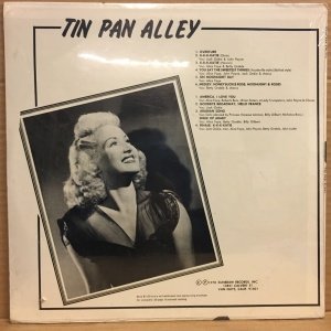 TIN PAN ALLEY - SOUNDTRACK ALICE FAYE BETTY GRABLE (1978) - LP CUT OUT  DÖNEM BASKI SIFIR PLAK