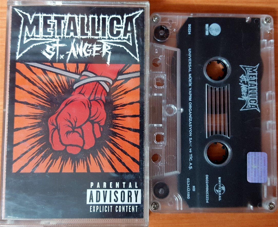 METALLICA - ST. ANGER (2003) UNIVERSAL CASSETTE MADE IN TURKEY ''USED''