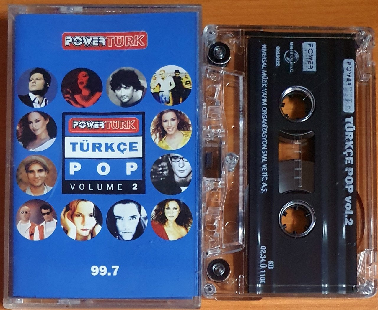 POWER TÜRK 99.7 / TÜRKÇE POP VOLUME 2 / MİRKELAM, IŞIN KARACA, BURAK KUT, BURCU GÜNEŞ, NEV, DEMET, ÇELİK (2002) - KASET 2.EL