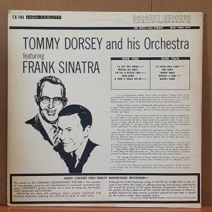 TOMMY DORSEY AND HIS ORCHESTRA FEATURING FRANK SINATRA - TOMMY DORSEY AND HIS ORCHESTRA FEATURING FRANK SINATRA (1963) - LP 2.EL PLAK