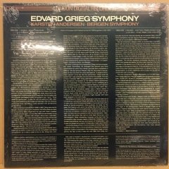 EDVARD GRIEG SYMPHONY KARSTEN ANDERSEN BERGEN SYMPHONY 1981 DÖNEM BASKISI SIFIR PLAK