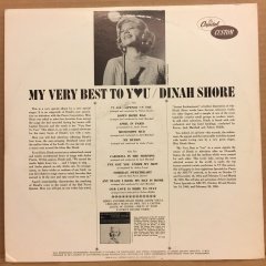 DINAH SHORE - MY VERY BEST TO YOU 1964 2.EL PLAK