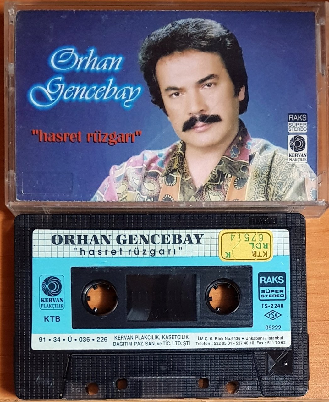 ORHAN GENCEBAY - HASRET RÜZGARI (1991) KERVAN KASET 2.EL