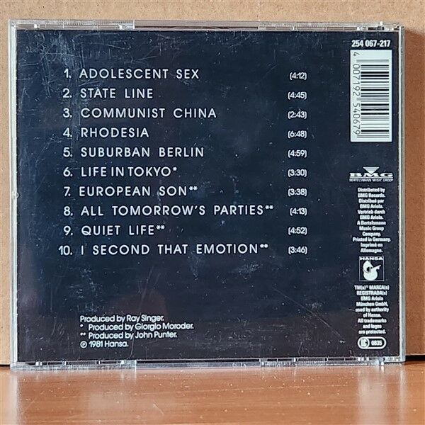 JAPAN – ASSEMBLAGE (1981) - CD 1992 REISSUE 2.EL